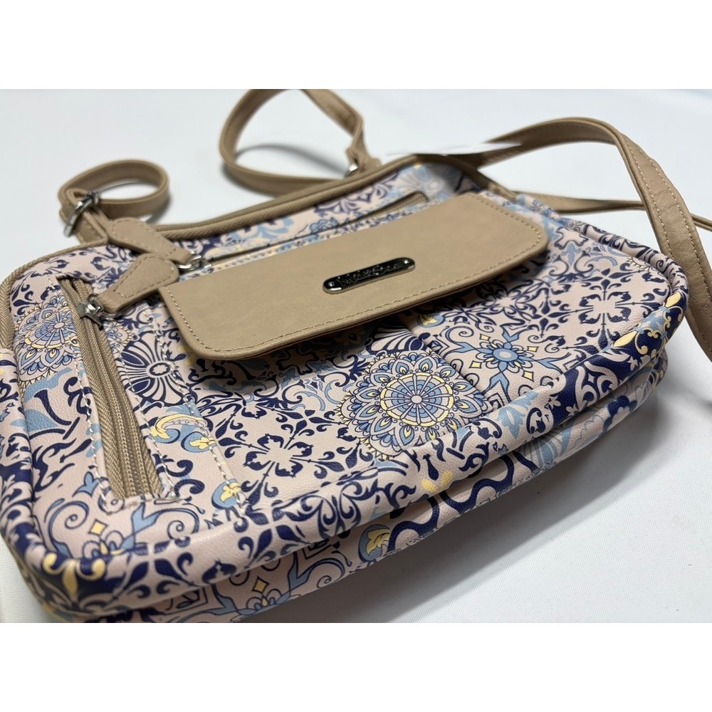 MultiSac Zippy Crossbody Bag Cassablanca Print NWT Organizer Purse
